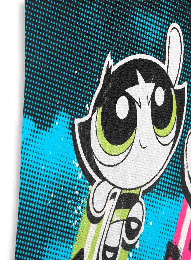 Open Road Brands Powerpuff Girls Saving the World Before Bedtime Hanging Canvas Banner - Fun Powerpuff Girls Wall Decor for Home - Image 4